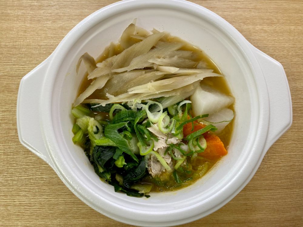 【写真】野菜を楽しむスープ食 宅配食見本